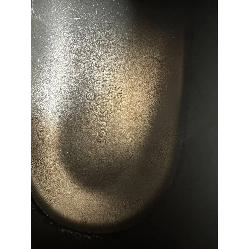 Louis Vuitton Brown White & Black Monogram Rivoli Sneakers - Picture 7 of 8